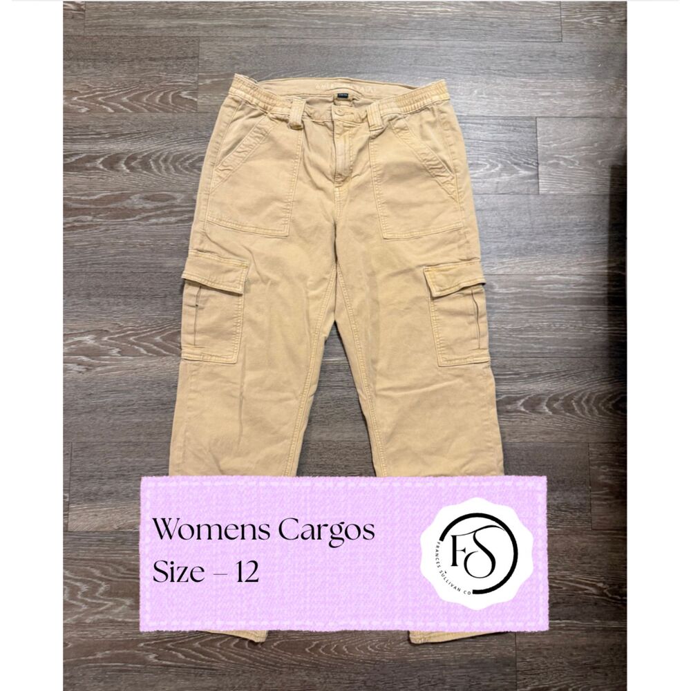 Women's Baggy Streetwear Cargo Pants, Size 12